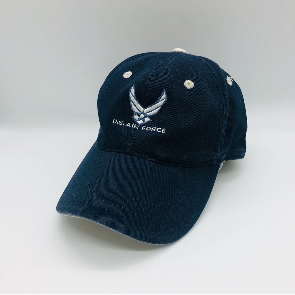 U.S. AIR FORCE - BLUE & WHITE BALL CAP MISAWA AB JAPAN GOSSER GOLF COURSE